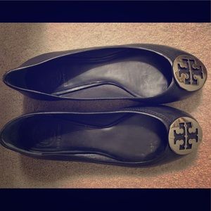 Tory Burch Ballet Flats, Black Leather